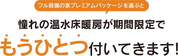 今なら標準でもうひとつ付いてきます!