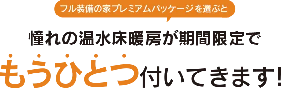 今なら標準でもうひとつ付いてきます!