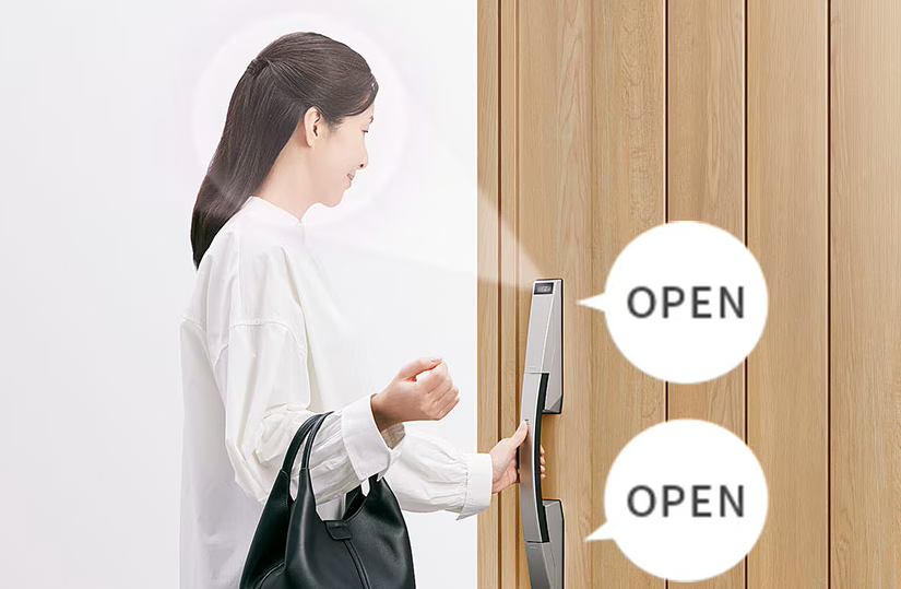 顔がカギになる「顔認証システム」