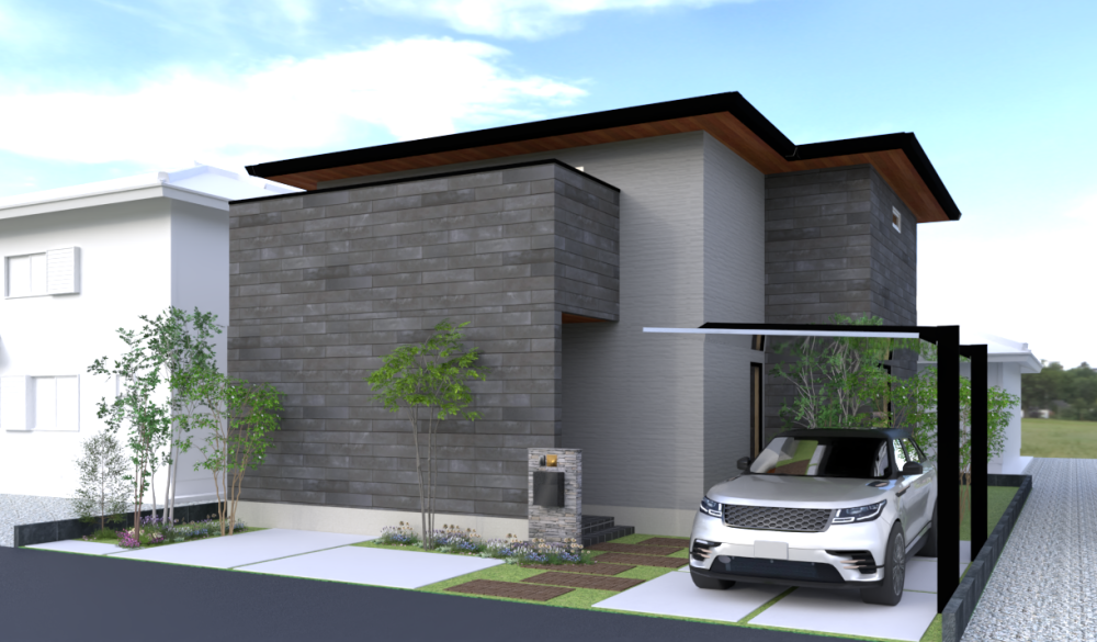 光が満ちる吹抜けと広々リビングの家