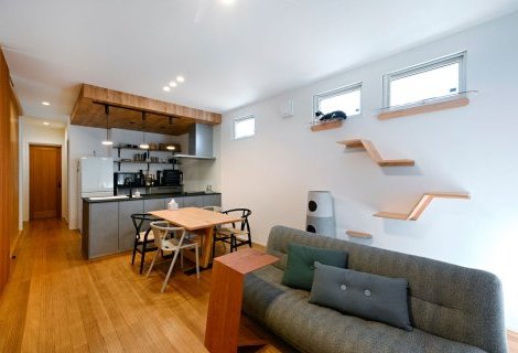 敷地29坪の住まいに広がりと開放感を