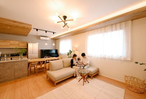 天井高2.6mの2階LDKの家