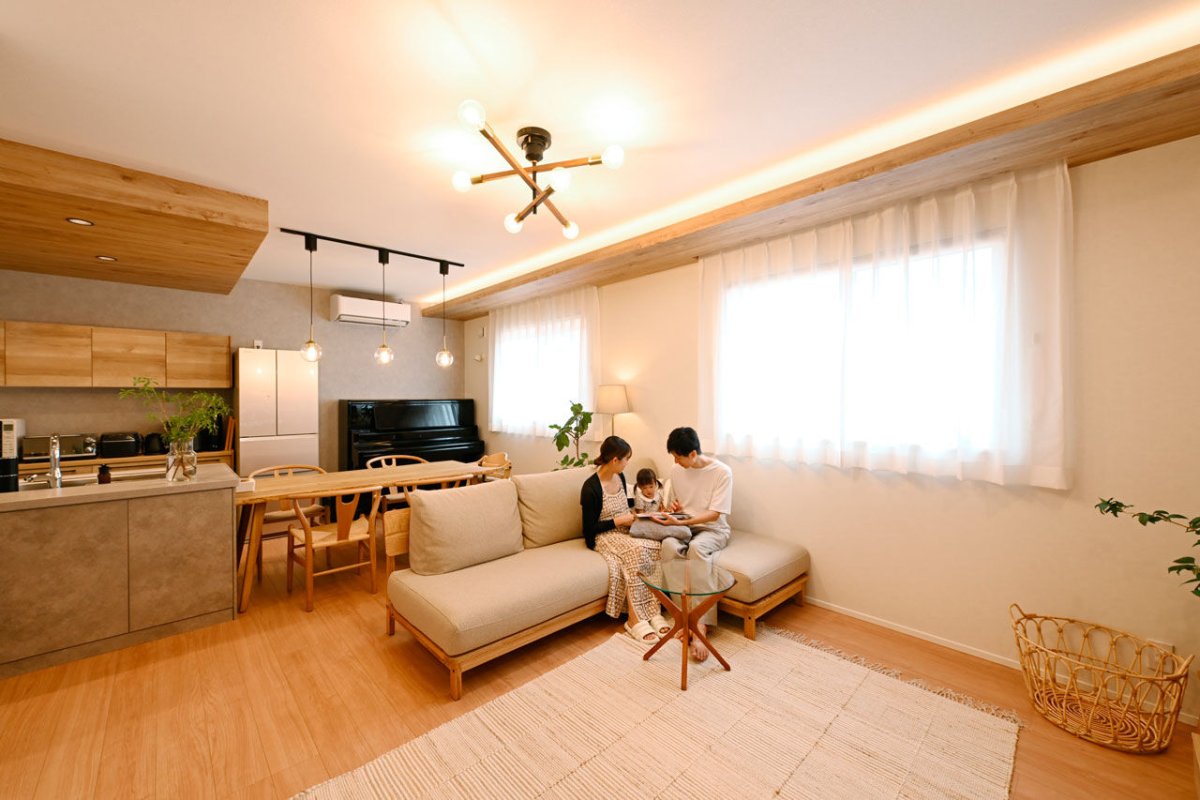 独立洗面と回遊動線で家事ラク